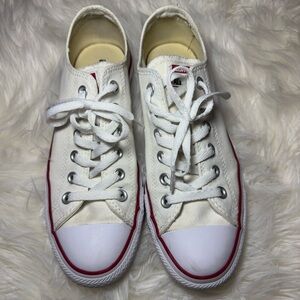 Converse White Canvas Sneakers